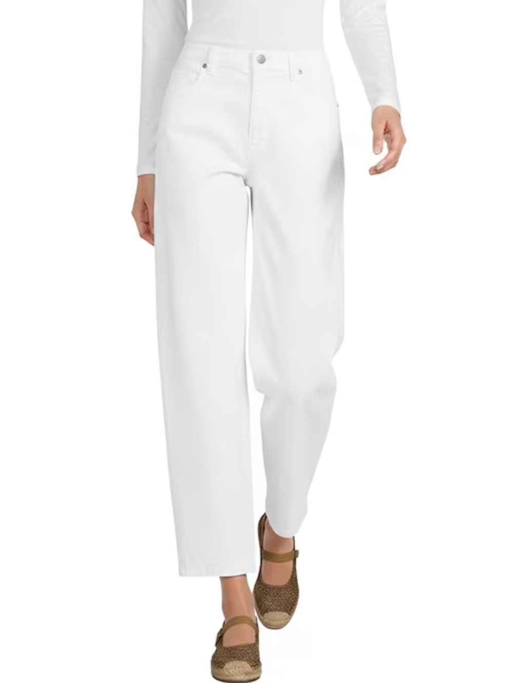 Eileen Fisher Cropped Pants- Sz S - White